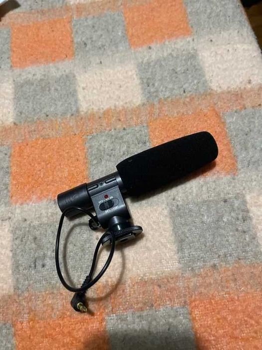 Microfone externo para máquina fotográfica