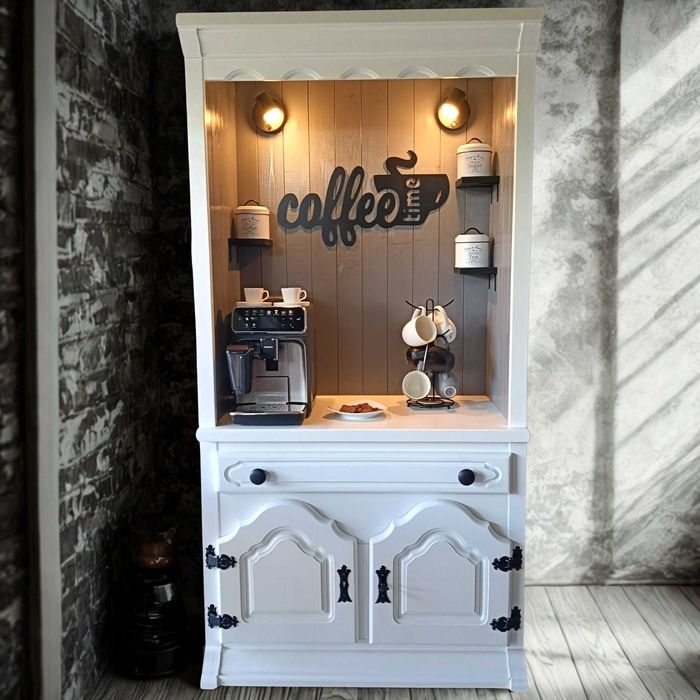 Witryna kawowa podświetlana