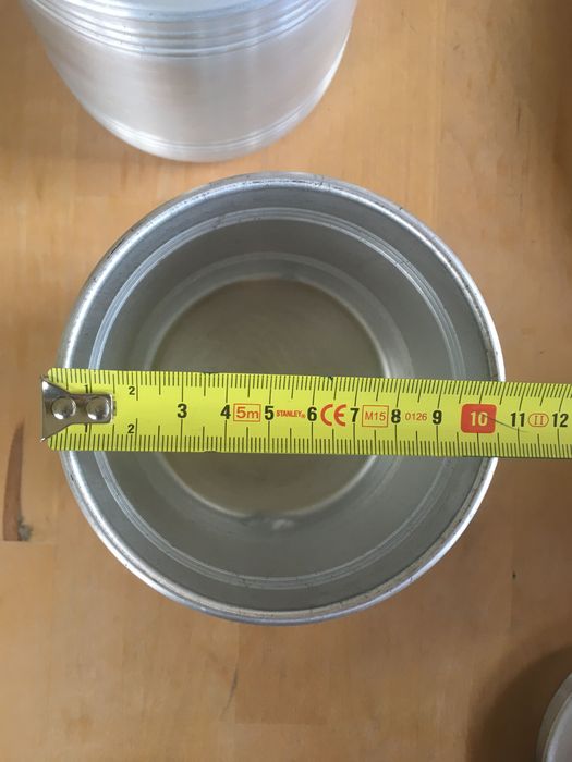 Pote de aluminio, conjunto de 2