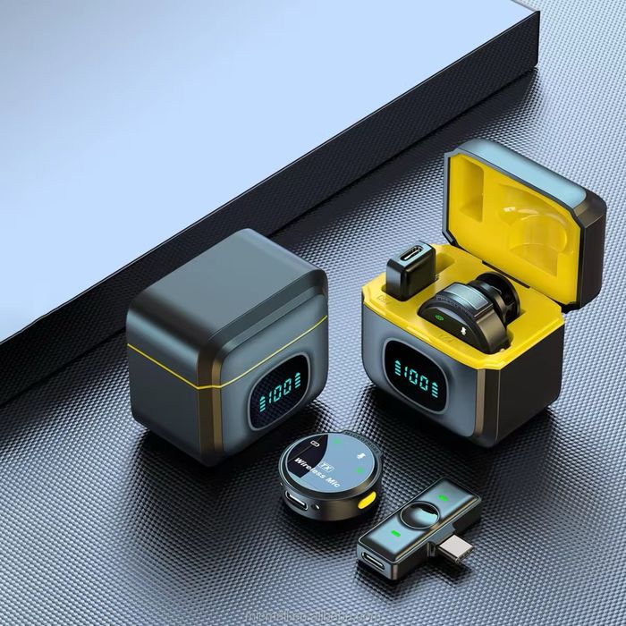 Бездротовий подвійний петличний мікрофон J6 для телефонів