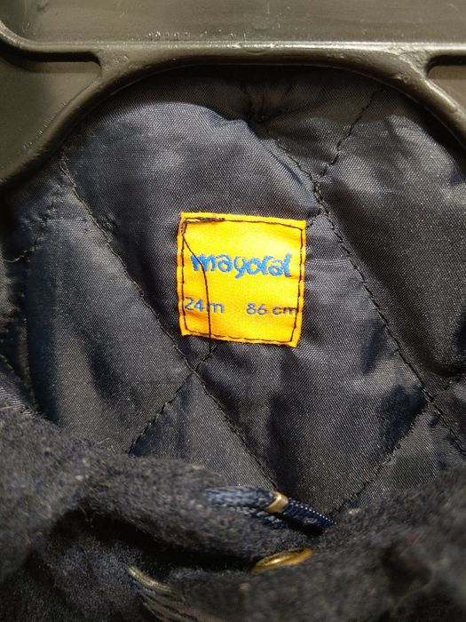 Płaszcz Mayoral rozm 86 granat chrzest święta