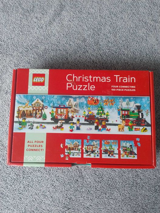 Puzzle Świąteczny pociąg Lego