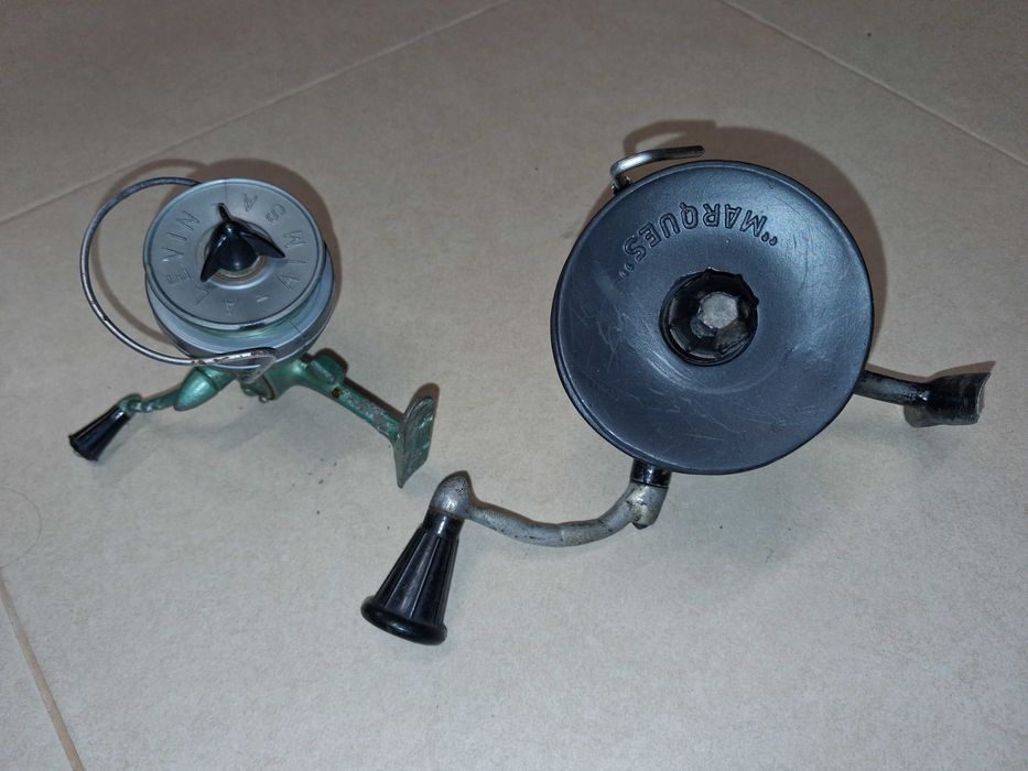 Carretos de pesca antogos