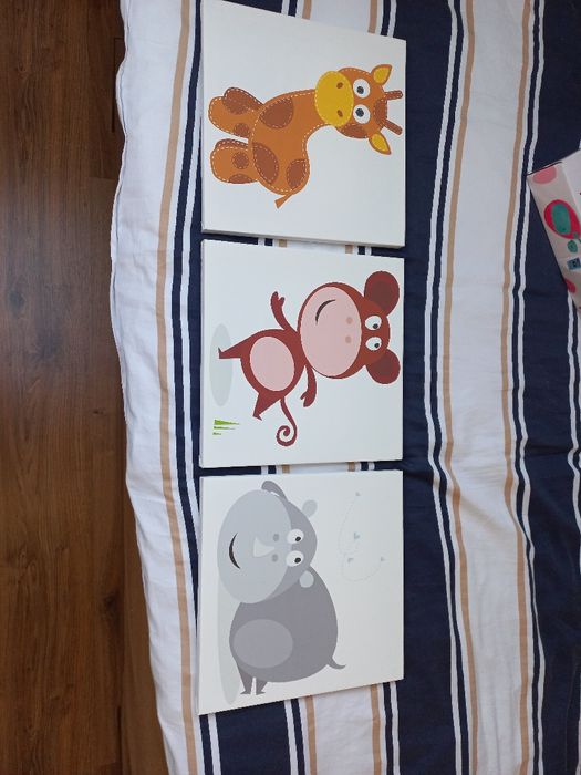 3 obrazki do pokoju dziecięcego