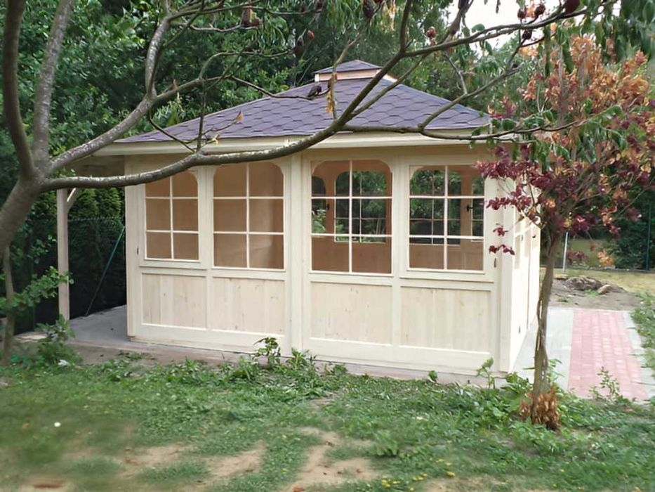 Altana 23 4x6 Szklana Z ozdobami Z Gontem i Impregnacją od PRODUCENTA