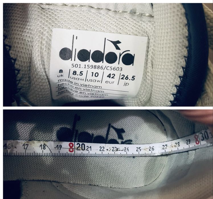 Кросівки Diadora Camaro {42р 26.5см)замша,стан нових