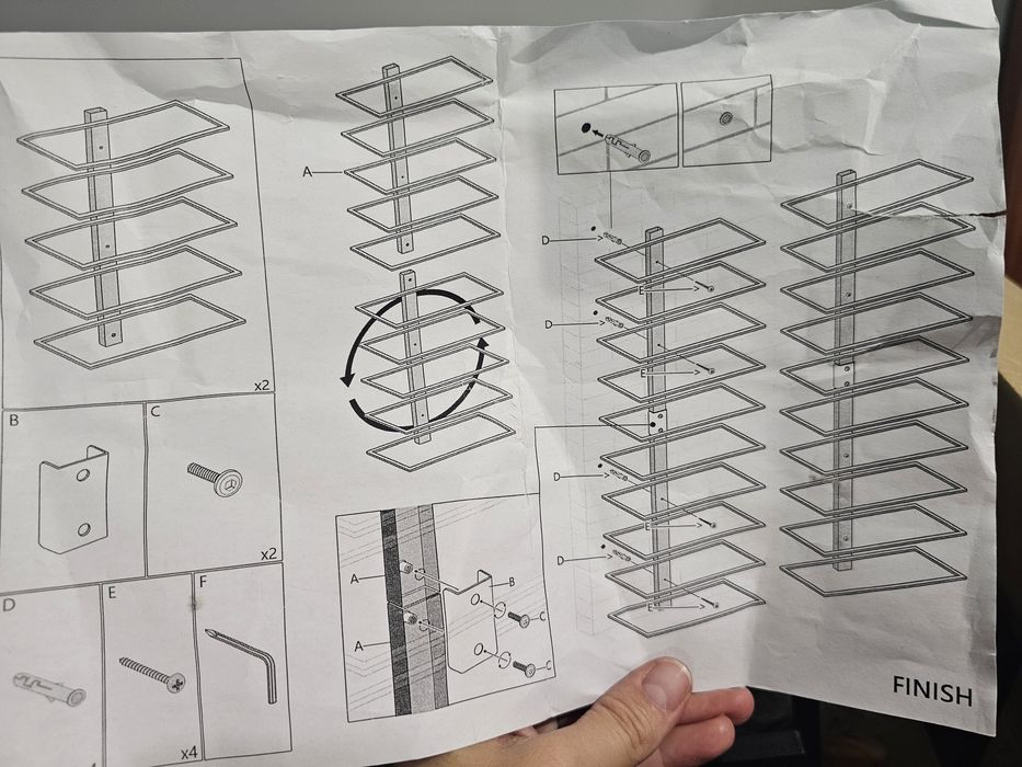 Prateleira para garrafas