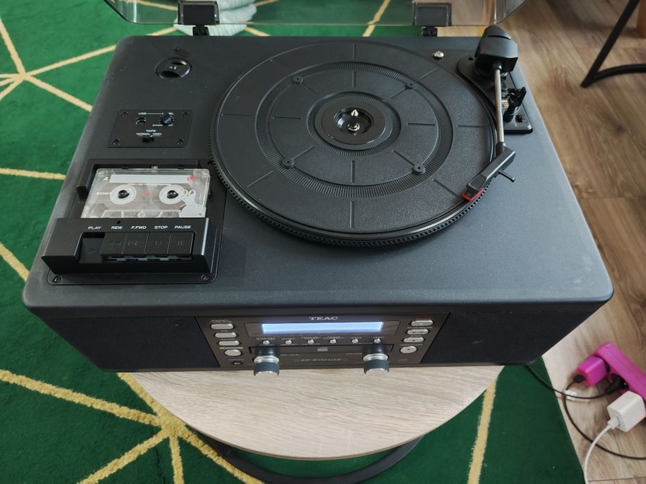 Gramofon TEAC LP-R550USB CD radio USB kasety płyty winylowe