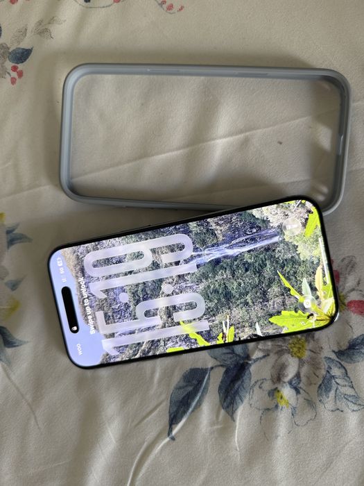 iPhone 17 Air (Azul)- Como Novo (Bateria 100%) com Caixa/ Orjinal Capa Bumper