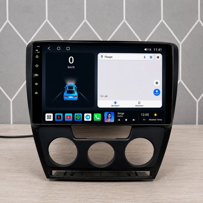 ТОП Магнітола Mekede X20 Pro 4/64GB  8 Ядер   UIS8581A Octa-Core 1.6 ГГц 4G Skoda Octavia A5 A7 SuperB  Fabia