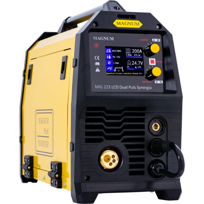 Spawarka Inwertorowa Migomat Magnum MIG 223 LCD Dual Puls Synergia