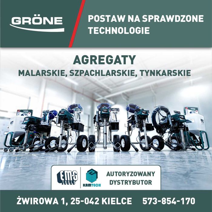 Agregat malarsko-szpachlarski do gładzi Power Spray 81 4500W Grone