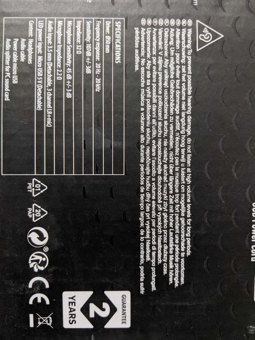 Нові геймерські навушники з мікрофоном