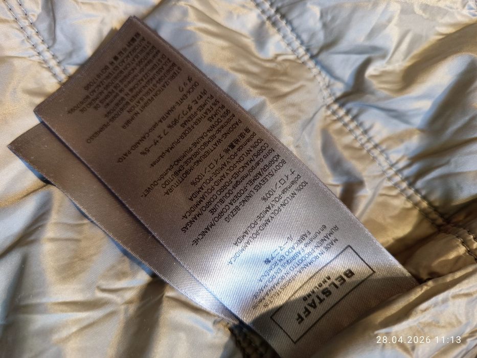 Belstaff nowe oryginalne lekkie wiosnę puchowe pikowane kurtki męskie