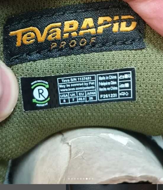 Кросівки Teva Waterproof оригінал 41