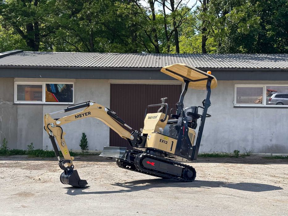 Minikoparka Meyer EX12 - JCB CAT silnik YANMAR, pompa PARKER