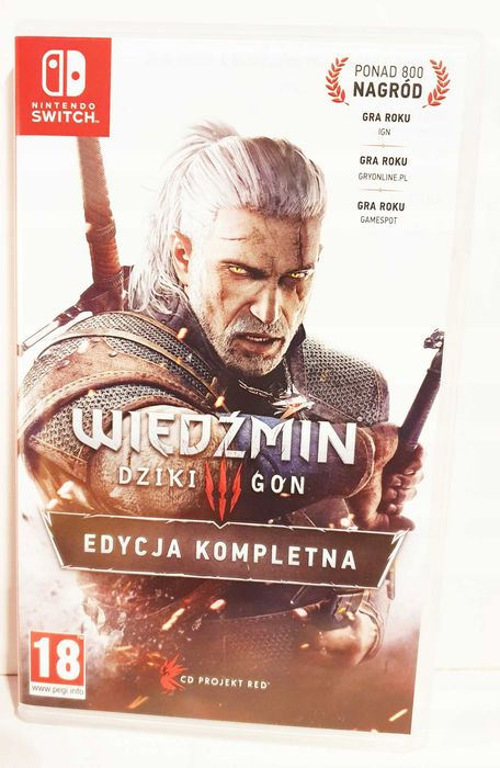 Wiedzmin 3: Dziki Gon Edycja Kompletna switch, okładka polska