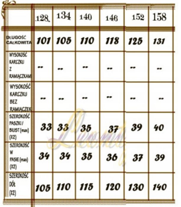 Sukienka komunijna alba 140