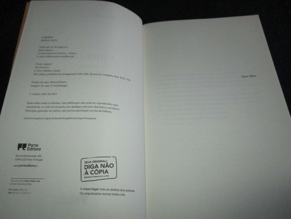 Livro A Diretiva Matthew Quirk