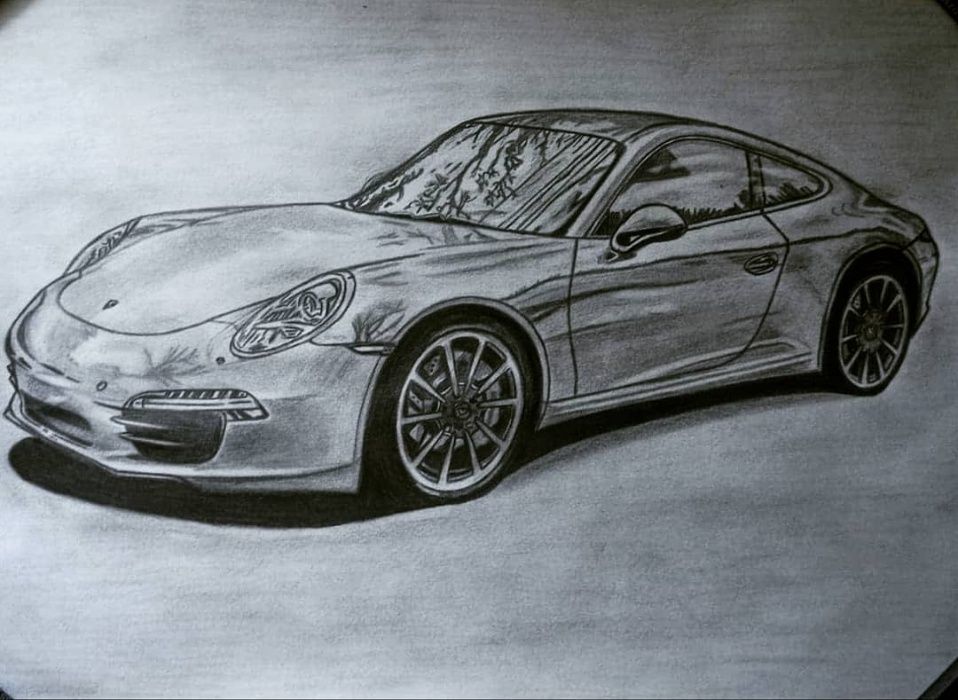 Rysunek - Porsche 911