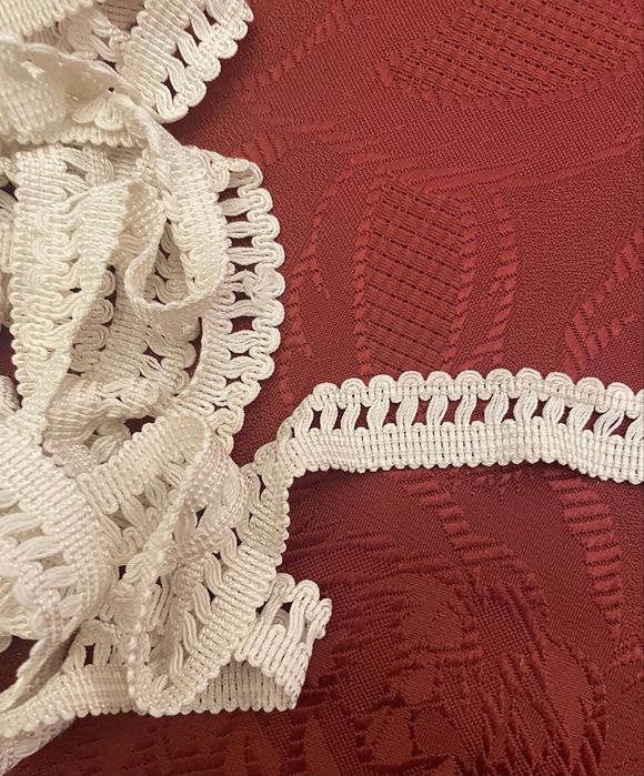 koronka  bawelna biala  szer 2 cm dl  5 m