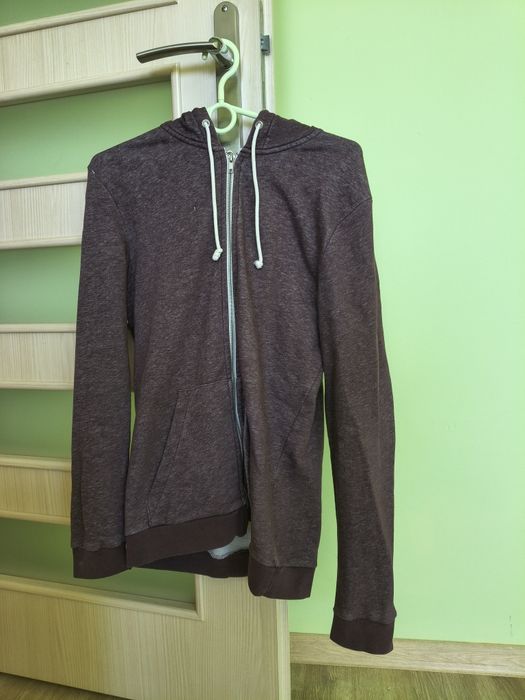 Bluza z kapturem H&M, bordowa, rozmiar S
