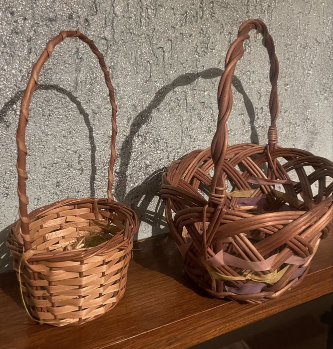 Dwa koszyki babcine z PRL