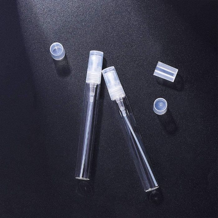 Atomizador Vidro transparente reciclável 10ml Spray Óleo Perfume