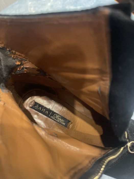 Замшевые  ботинки Zara