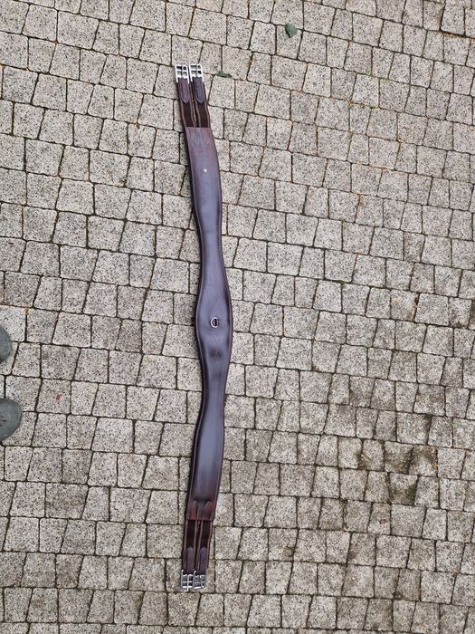 Popręg anatomiczny skokowy/wszechstronny  czekoladowy 145cm