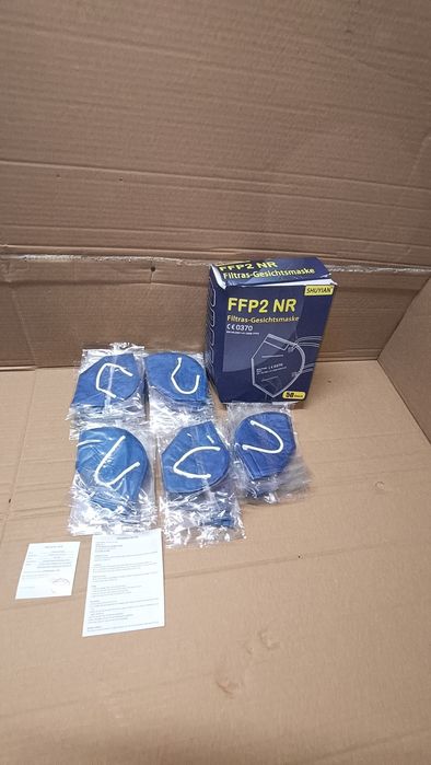 FFP2 maska niebieska 50 sztuk 5-warstwowe