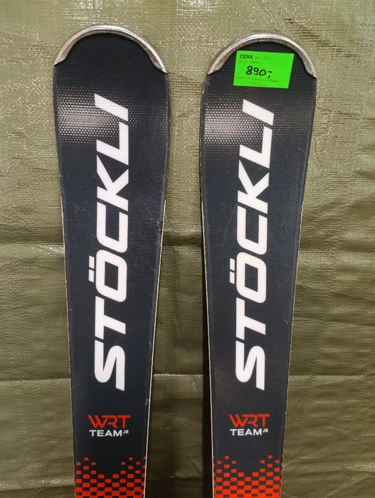 Nr 321 Narty zjazdowe Stockli WRT Team Jr 122 cm + wiązania Gw