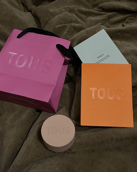 Серьги мишки с перламутром Tous оригинал