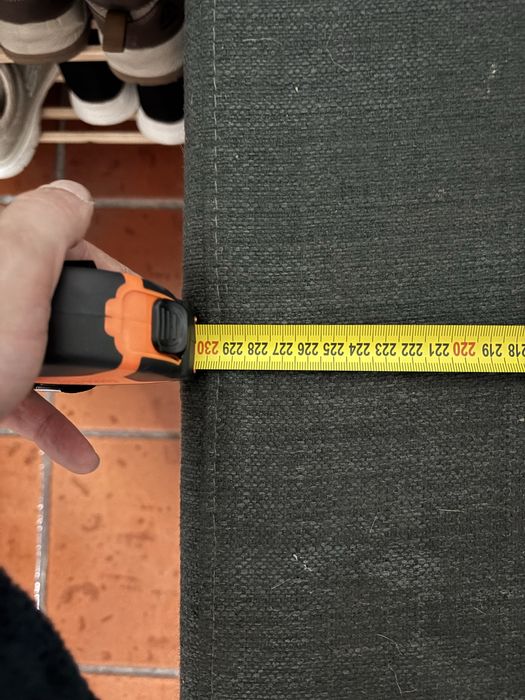 Sofa cinza com chaise long