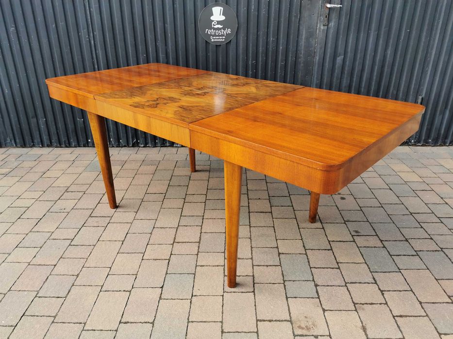 Stół rozkładany ART DECO proj. J. Halabala, Czechosłowacja '30-'50