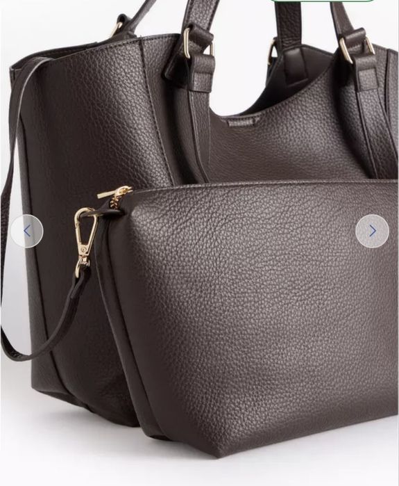 Жіноча сумка-шопер Tu шоколадного кольору