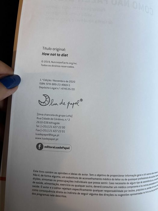 Livro como não fazer dieta