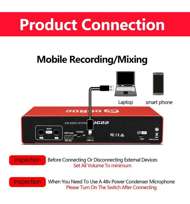 UC22 Sound Card аудіоінтерфейс (зовнішня звукова карта): 1 899 грн ...