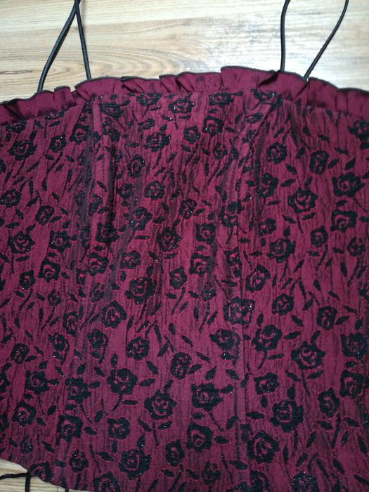 Sukienka 34 bordo WESELE