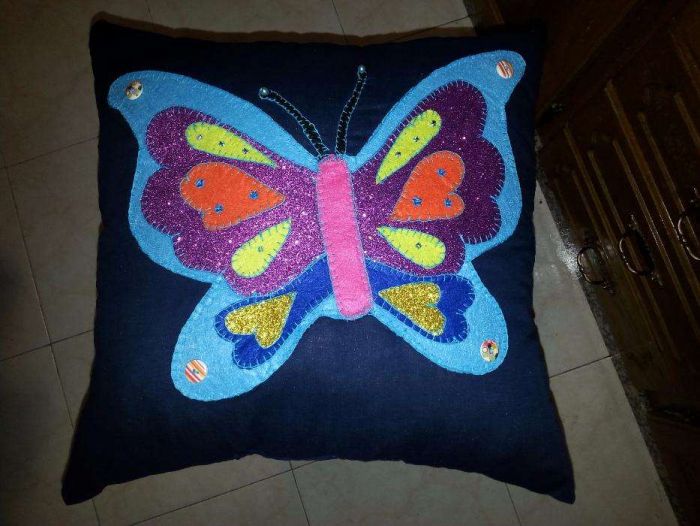 Almofada Bethacare Borboleta em azul escuro