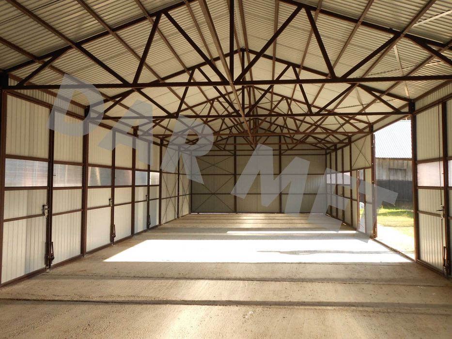 Hala Garaż Wiata Warsztat Magazyn Konstrukcja Stalowa Projekt Dar Met