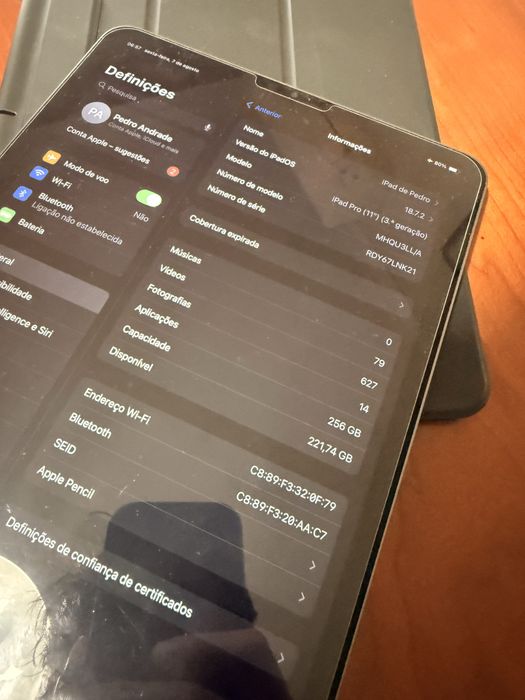 Ipad pro m1 256gb e apple pencil