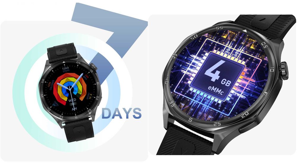 SMARTWATCH zegarek męski DT5 NEW 4GB do Samsung Apple Xiaomi IP67 puls