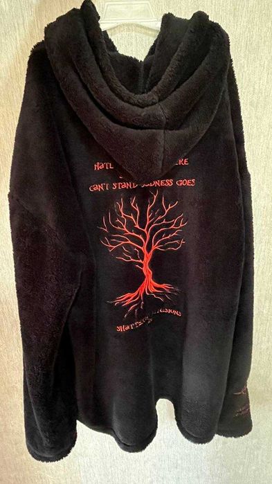 plush hoodie shattered illusion (плюшева кофта худі)