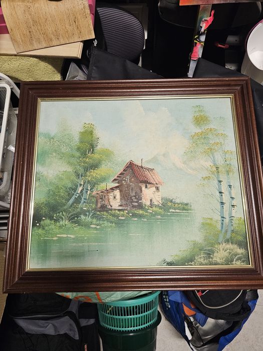 Quadra pintura moldura