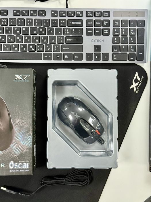 Комплект клавіатура+мишка+килим A4tech