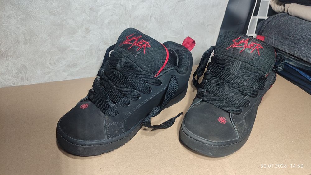 Кроссовки DC х Slayer Court Graffik Black Red