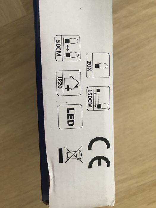 Lampki led świece na choinkę