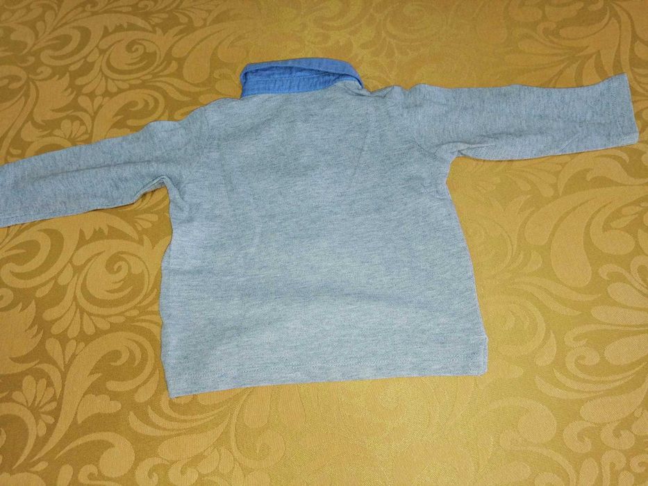 2 camisolas manga comprida, Benetton, 3-6 meses