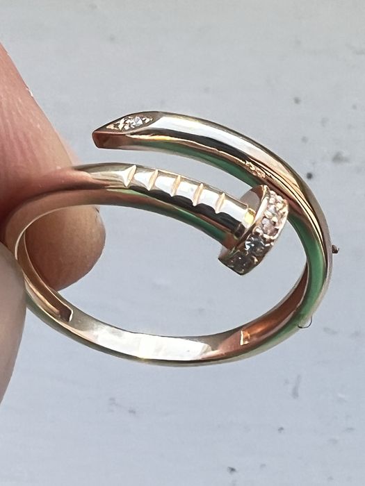 Золотое кольцо Гвоздь(картье) 585 проба